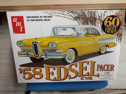 AMT 1958 Edsel Pacer 60th Anniversary Plastic Model Car Kit 1/25 Scale for sale online 